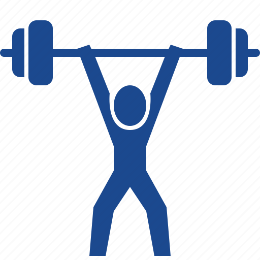 Weightlifting, sport, games, pictogram, olympic, fitness, gym icon - Download on Iconfinder