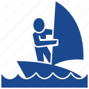 sailing, sail, yacht, sport, games, pictogram, olympic