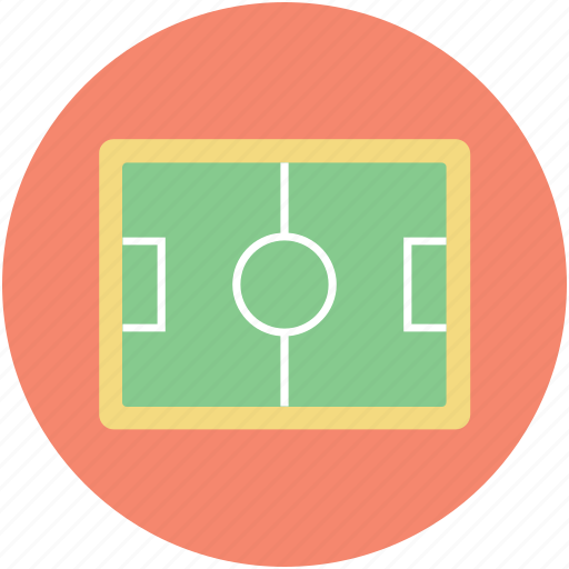 Football field, football ground, football pitch, soccer field, stadium icon - Download on Iconfinder