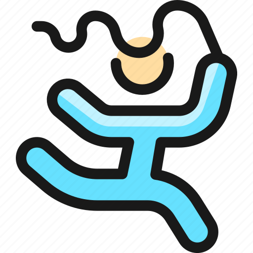 Ribbon, gymnastics, person icon - Download on Iconfinder