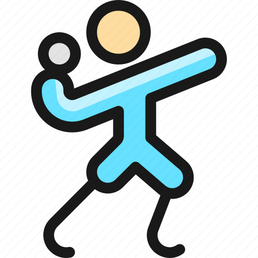 Paralympics, discus, throwing icon - Download on Iconfinder
