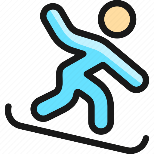 Skiing, board, slide icon - Download on Iconfinder