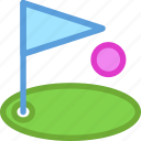 golf, golf ball, golf club, golf course, golf flag
