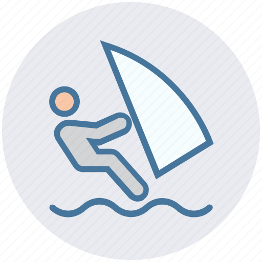 Boat, boating, sailing, sea, water sports, watercraft icon - Download on Iconfinder