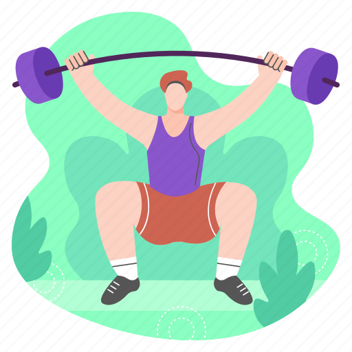 Man, sports, weightlifting, exercise, fitness, game illustration - Download on Iconfinder