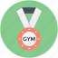 gym medal, medal, position medal, prize, reward 
