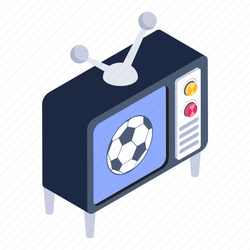 Sports tv, football tv, football tv program, sports broadcasting, sports transmission icon - Download on Iconfinder