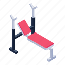 bench press, fitness equipment, fitness machine, fitness accessory, gym bench 