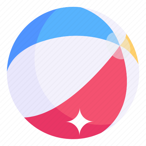 Beach ball, water ball, parachute ball, sports equipment, game ball icon - Download on Iconfinder