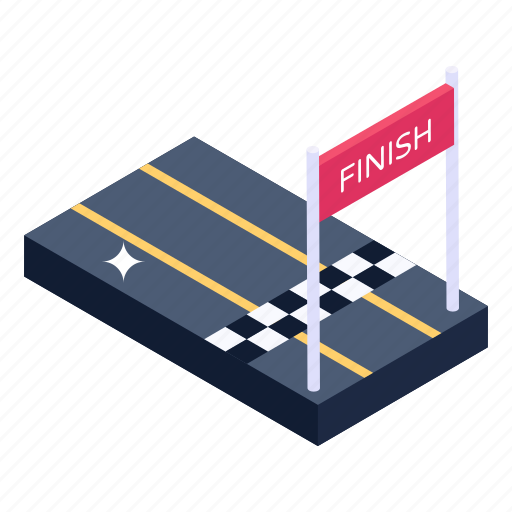 Finish line, race line, finish point, winning point, finish race icon - Download on Iconfinder