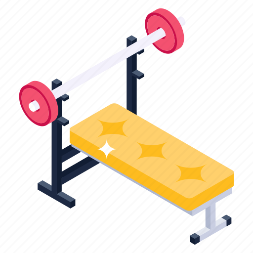 Barbell bench, weight bench, fitness equipment, lifting bench, gym bench icon - Download on Iconfinder