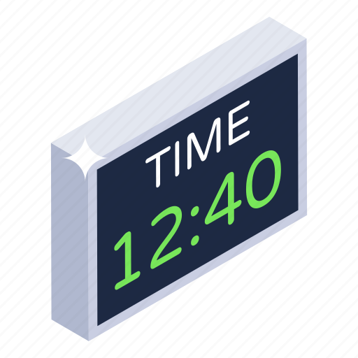 Digital clock, electronic timepiece, digital time, digital timer, timekeeper icon - Download on Iconfinder