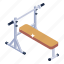 exercise bench, fitness equipment, fitness machine, fitness accessory, fitness tool 