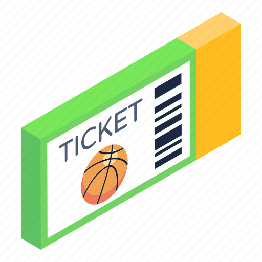 Basketball match ticket, voucher, hockey pass, entry pass, coupon icon - Download on Iconfinder