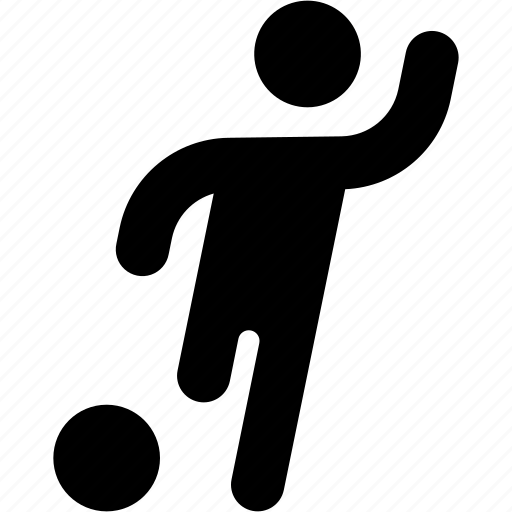 Soccer, player, sports, human, athlete, sport, kick icon - Download on Iconfinder