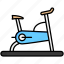 stationary bicycle, gym, exercise 