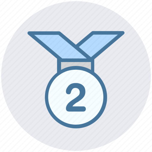 2nd position, award, competition, health, medal, reward, sports icon - Download on Iconfinder
