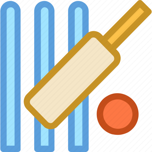 Bails, cricket, cricket ball, stump wicket, wicket icon - Download on Iconfinder