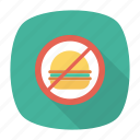 avoid, block, burger, notallowed, remove 