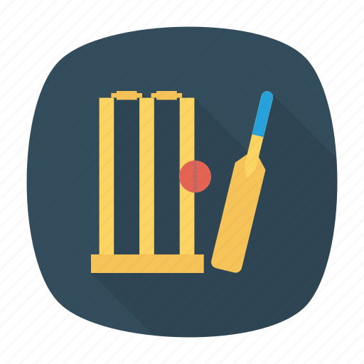 Ball, bat, cricket, wicket icon - Download on Iconfinder