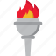 olympic fire torch icon, game, sports, olympic 