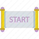 start line icon, race line, marathon, start point