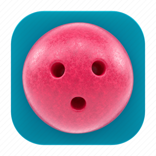 Bowling, ball, app, game, play, application, mobile 3D illustration - Download on Iconfinder