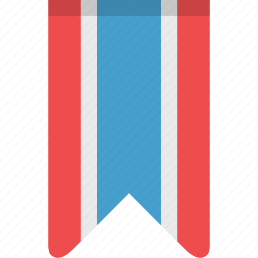 Bookmark, bookmarks, flag, rank, ribbon, stripes icon