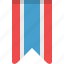 flag, ribbon, stripes, bookmark, bookmarks, rank 