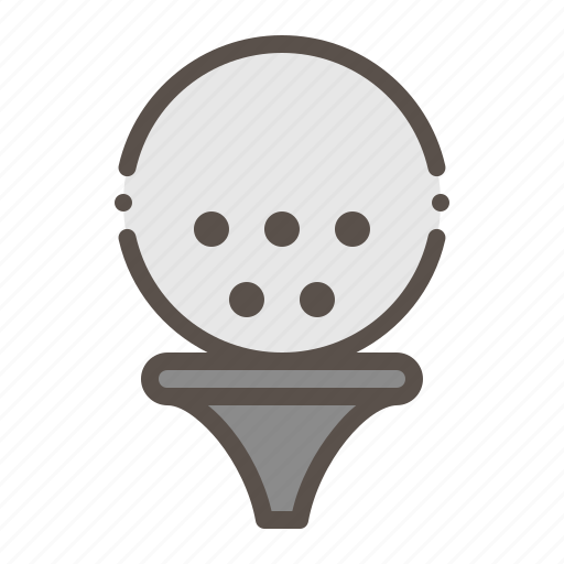 Ball, golf, golfing, sport, tee icon - Download on Iconfinder