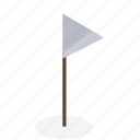 flag, golf, hole