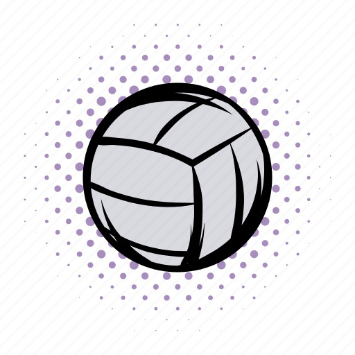 Ball, comics, equipment, hobby, recreation, tournament, voleyball icon - Download on Iconfinder