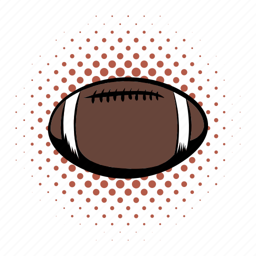 American, ball, comics, football, game, oval, play icon - Download on Iconfinder