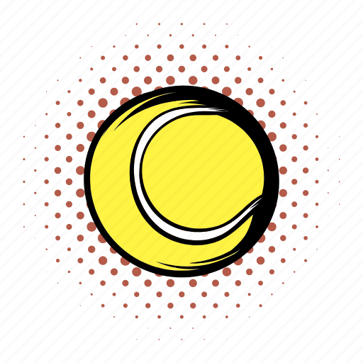 Ball, circle, comics, equipment, round, sphere, tennis icon - Download on Iconfinder