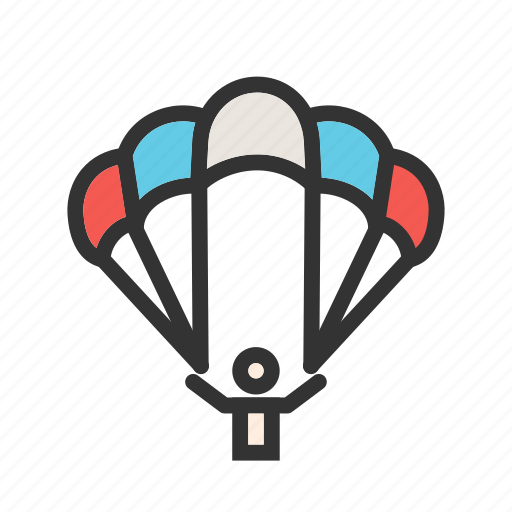 Chute, glider, jumping, parachute, paragliding, sky, sports icon - Download on Iconfinder