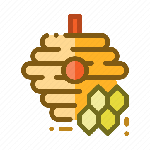 Bee, hive, honey, spring, farm icon - Download on Iconfinder