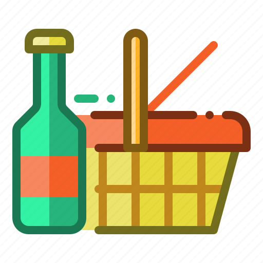 Picnic, basket, camping, food, carry icon - Download on Iconfinder