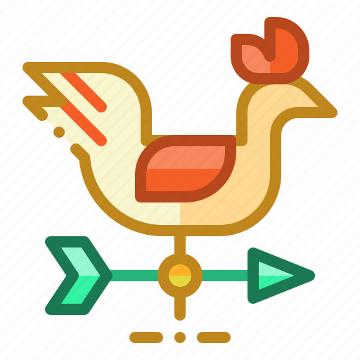 Weathercock, weather, cock, chicken, rooster icon - Download on Iconfinder