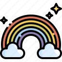 atmospheric, climate, cloud, nature, rainbow