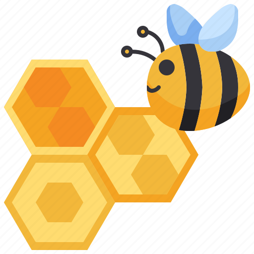 Animal, bee, farm, honey, honeycomb icon - Download on Iconfinder