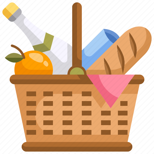 Basket, camping, food, picnic icon - Download on Iconfinder