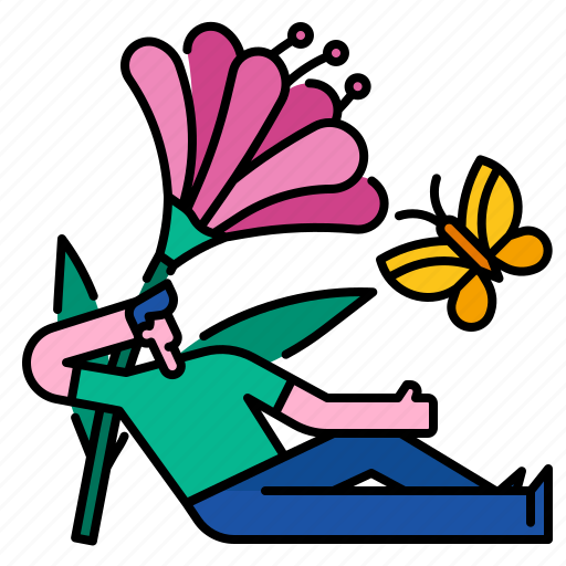 Flower, nature, summer, spring, butterfly, floral icon - Download on Iconfinder