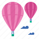 balloon, hot, air, fly, sky, travel, flight