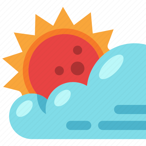 Cloudy, sun, weather, climate, nature icon - Download on Iconfinder