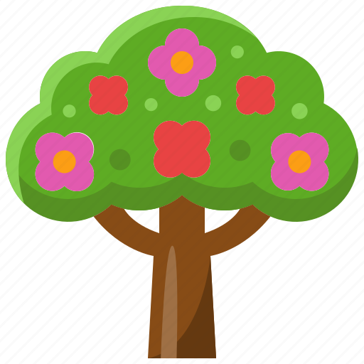 Flower, tree, plant, wood, nature, forest icon - Download on Iconfinder