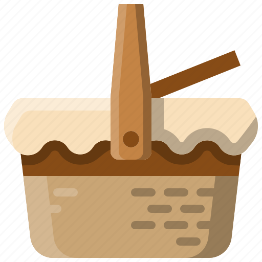 Picnic, basket, container, food, wicker icon - Download on Iconfinder