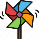 pinwheel, toy, kid, windmill, wind