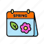 calendar, nature, flower, beautiful, garden, summer, spring 