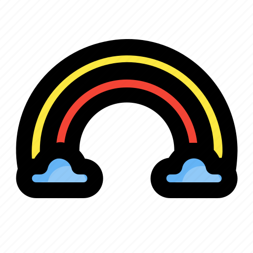 Rainbow, weather, cloudy, spring icon - Download on Iconfinder