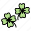 clover, luck, leaf, four, fortune, spring 